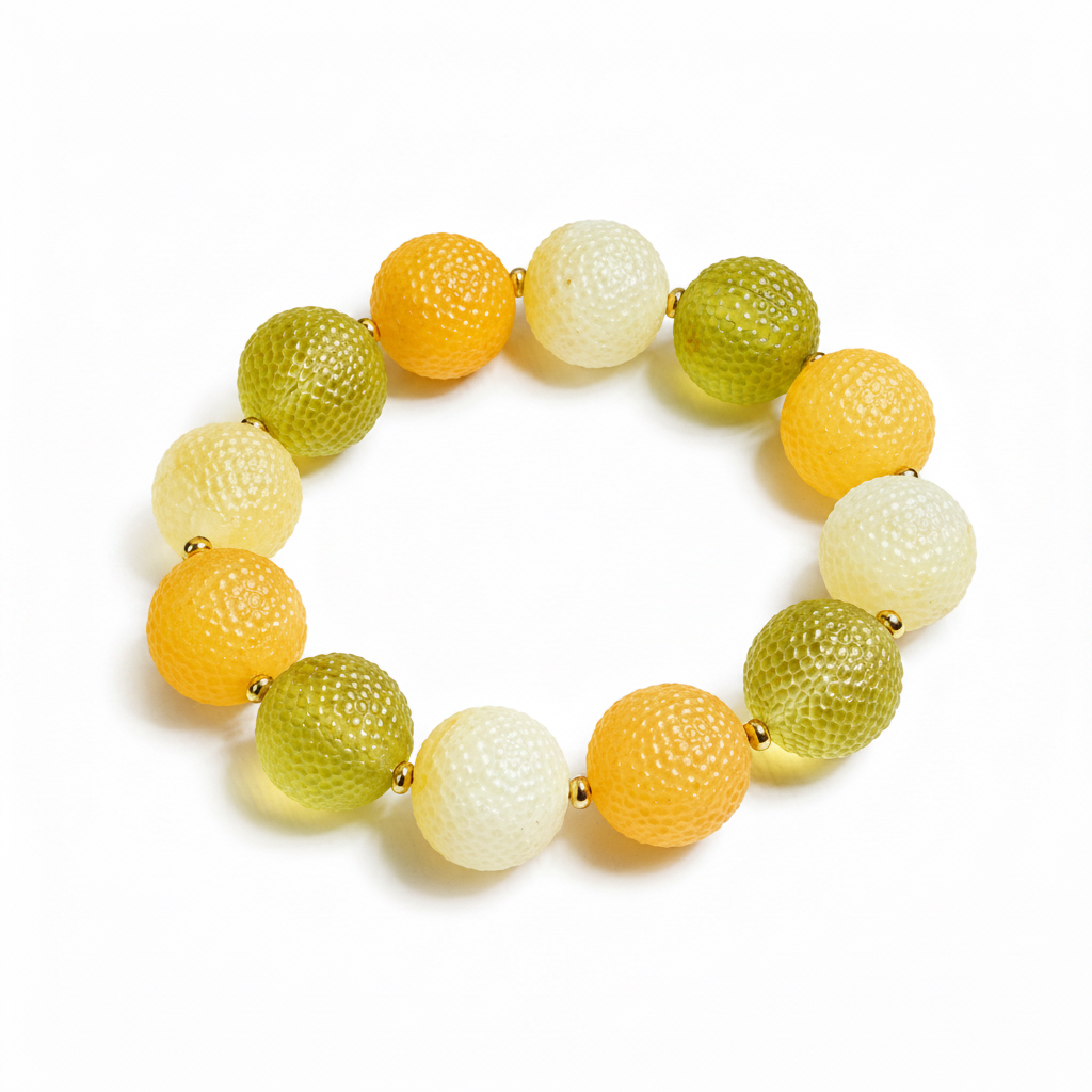 Mixed Snake-skin Bracelet Baltic amber bracelet in silver & gold — mixed snake-skin amber beads, handcrafted in Lithuania — Baltijos gintaro papuošalai, rankų darbas Lietuvoje