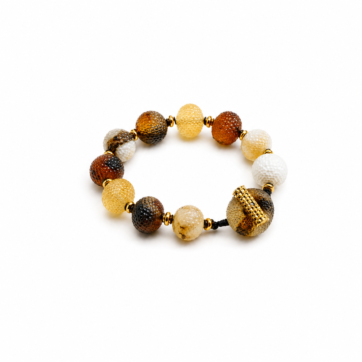 Cibea Baltic amber bracelet in multicolour amber — handcrafted in Lithuania by AMBER999
