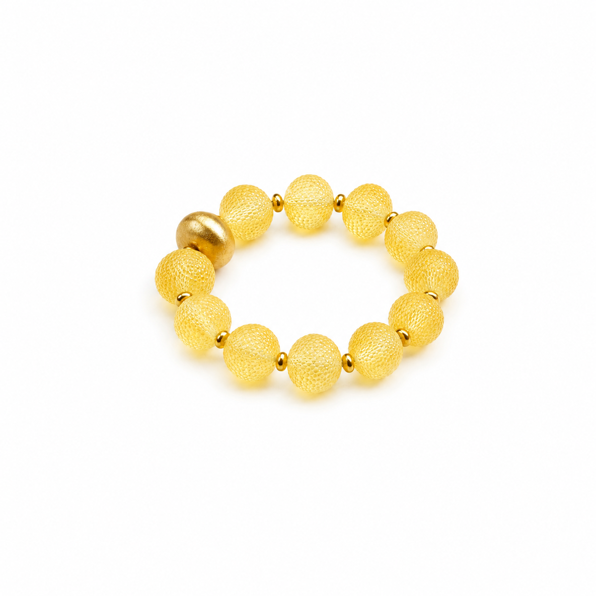 Bellan Baltic amber bracelet in lemon yellow amber — handcrafted in Lithuania by AMBER999