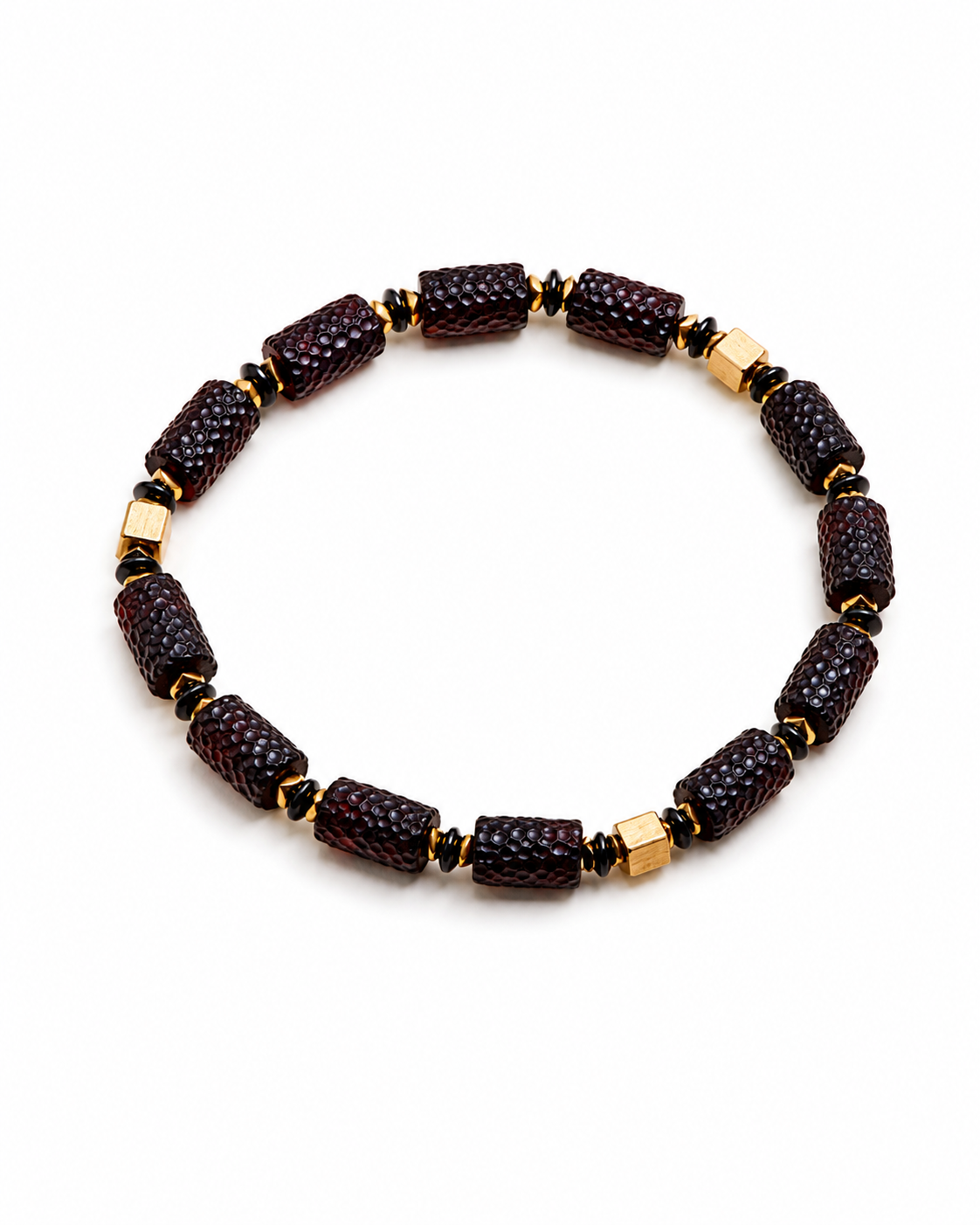 Benoît Baltic amber bracelet in dark cherry amber — handcrafted in Lithuania by AMBER999
 — Baltijos gintaro papuošalai, rankų darbas Lietuvoje