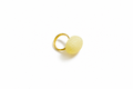 Lilou Baltic amber ring in lemon yellow amber — handcrafted in Lithuania by AMBER999